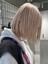 テクネ 天神大名(techne) 天神大名顔周りレイヤーカットミディアムボブタッセルボブパーマ