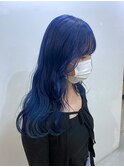 透明感ブルーカラー/個性的スタイル