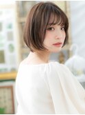 ■インナーカラー大人美人丸みショートボブ401-4浦和30代40代