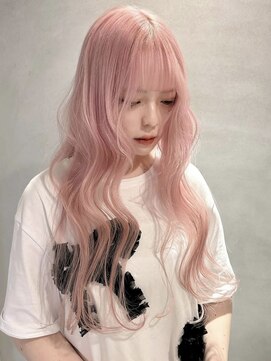 ペレ アネックス 大阪梅田茶屋町店(PELE ANNEX) くびれヘア/アプリコットオレンジ/ハイライトカラー/梅田