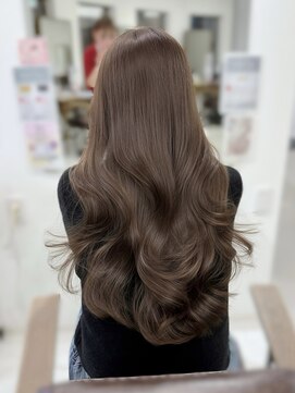 韓国風/レイヤーカット/顔周り/顔まわり/髪質改善/ベージュ