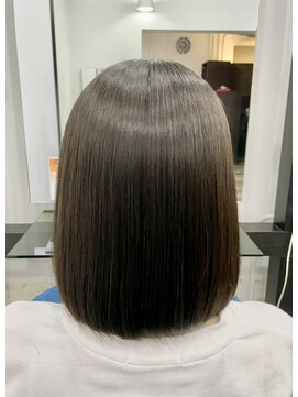 髪質改善専門店 アミーベルエクラ(AMI a BELLE Eclat) 質感にこだわる大人の愛されボブ【髪質改善カラーエステ】カット