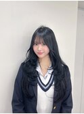 心斎橋プルエクステレイヤーハッシュカットブルーブラック