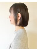【松戸 アイダ】大人かわいいあご下ラインボブ/30代40代ボブヘア