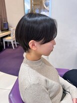 ハピネス 河原町店(Happiness)&nbsp;ハンサムショート　顔まわりカット　京都美容室　進詩織