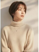 ヘアーメイクパウダー 天王寺寺田町店(Hair make powder) 大人可愛い20代30代40代小顔ひし形ショート丸み前下がり