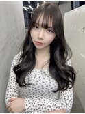 韓国風ダークグレージュくびれヨシンモリレイヤー顔まわりカット