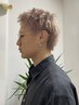 【shu限定】ハイトーンショート｜ブリーチ＋カラー＋メンズカット