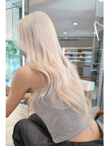 エクステ/シールエクステ専門店/梅田/ヘアセット/ヘアアレンジ/LANDS ANNEX  エクステ&nbsp;ホワイトブロンド バージンレミーエクステ80本【大阪 梅田】