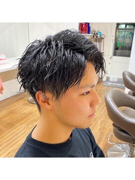 横浜ソフトツイストパーマスパイラルかき上げヘアツーブロック L クレア 能見台 Crea のヘアカタログ ホットペッパービューティー