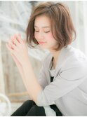 大人かわいいルーズヘア小顔前下がりボブディc5越谷20代30代40代