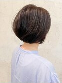 【flor 戸塚】*大人ショートボブ+オリーブブラウン*