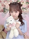 透色ドロップ佐倉なぎちゃん＊立体リボンハーフツイン＊まゆ