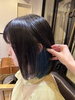 オーシャントーキョー サニー 原宿(OCEAN TOKYO Sunny)&nbsp;インナーブルー肩上ボブ