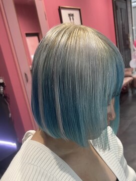 ヴィアンジュ(viange) #アンブレラカラー#ホワイト#スカイブルー