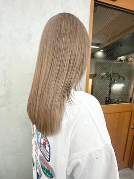 リアン(Lien) ブリーチカラー/サンドベージュ/セミロング