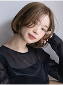 ボブルフ ネビージュ 小顔 レイヤー シースルー ワンレン