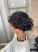 メンズ波巻きパーマ