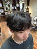 6月新規限定価格☆【メンズ☆縮毛矯正】カット+縮毛矯正+内部補修TR