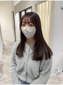 フェイスレイヤー×レッドブラウンインナーカラー