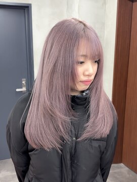 ニコ トウキョウ 渋谷(nico TOKYO) ラベンダーベージュ/髪質改善/ダブルカラー/ケアブリーチ