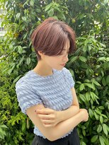 イヴォークトーキョーオーサカ(EVOKE TOKYO osaka)&nbsp;ハンサムショート おしゃれ 大人カット ブラウンカラー