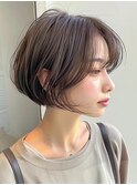 イメチェン　外はね　ボブ　美髪　ワイドバング　ブルーブラック