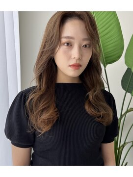 ソヨン 栄店(SOYON) コテ巻き風パーマ/デジタルパーマ/明るめブラウン