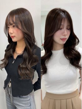 リゼル ユア 渋谷(RISEL YUA)の写真/渋谷で叶える、似合わせカット×透明感カラーの韓国ヘア！くびれヘアやナチュラルなレイヤースタイルも＊