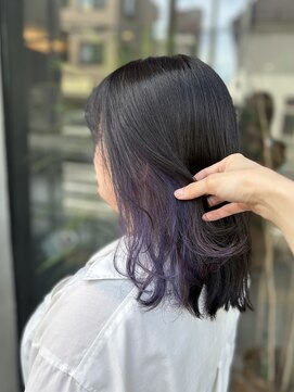 ヘアーサロンウル(hair salon ulu) (工藤)インナーラベンダーパープル