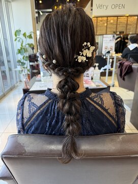 フォルテ 草薙店 あみおろし ヘアアレンジ 結婚式