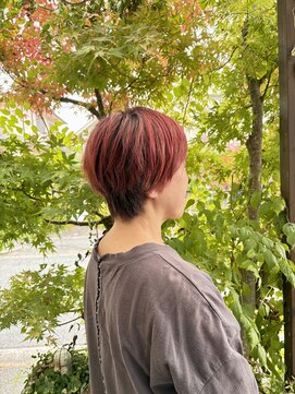 ペスカケイクリエイティブ(PESCA K-CREATIVE) 秋映えレッド×大人ショート