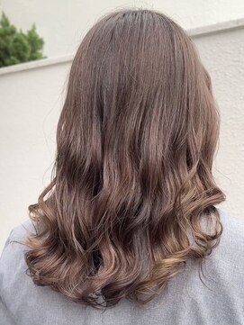 ミディアムヘア/デジタルパーマ/コテ巻き風パーマミックスパーマ