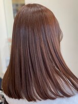 オリーブ 美容室&nbsp;マロンブラウン艶カラー×レイヤーカット