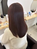 アミュー(Amyu) 髪質改善カラーで作る艶々ピンクブラウン