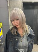 透明感ハイトーン×柔らかレイヤースタイル