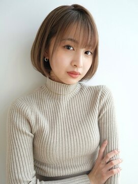 トリッカ シブヤ(TRICCA SHIBUYA) 丸みショートボブ/シースルーバング/小顔ヘア