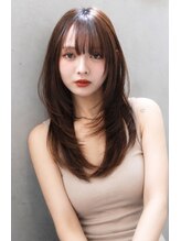 韓国風レイヤーミディアムロング