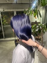 リンドヘアー アンド アイラッシュ(LINDO)&nbsp;ブリーチカラー/ブルーパープル