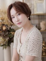 ENOAhair&spabyCOVERHAIR【ショート/白髪染め ぼかし/ヘッドスパ】【10/1開店(予定)】&nbsp;大人ショート×柔らかブラウン /川口/30代/40代/50代