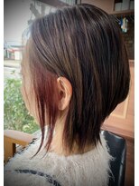 オンザライン(ON THE LINE)&nbsp;Pink beige with Bob layered