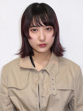 ブリスト(BRIST) ウルフボブ/ミディアムレイヤー/斜めバング＠30代40代50代