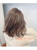 ワット 新宿店&nbsp;【W-ワット-新宿店 担当satomi】＊透け感ミルクティベージュ＊