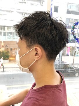 ヘッズ 本八幡店(HEADS) メンズショート マッシュ センターパート メンズパーマ