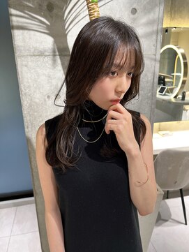 ロンドメリア 天神大名店(Lond Melia) ★くびレイヤーエモージュインナーグレージュ前髪ピンクベージュ