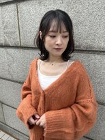 【馬場】大人かわいいナチュラルミディアムレイヤー前髪あり