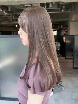 アイティーバイアルバム 松戸店(IT by ALBUM) グレージュ_グレーベージュレイヤーロング前髪パーマ_ba466422