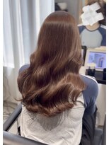 ソヨン 栄2号店(SOYON)&nbsp;黒髪/グレーベージュ/レイヤーロング/前髪パーマ/髪質改善