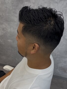 エクファフォーメン(EX-FA FOR MEN) カルマパーマ/ベリーショート/ダークアッシュ/ニュアンスパーマ