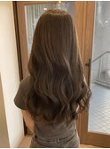 20代30代40代ブリーチなしオリーブグレージュくびれロング